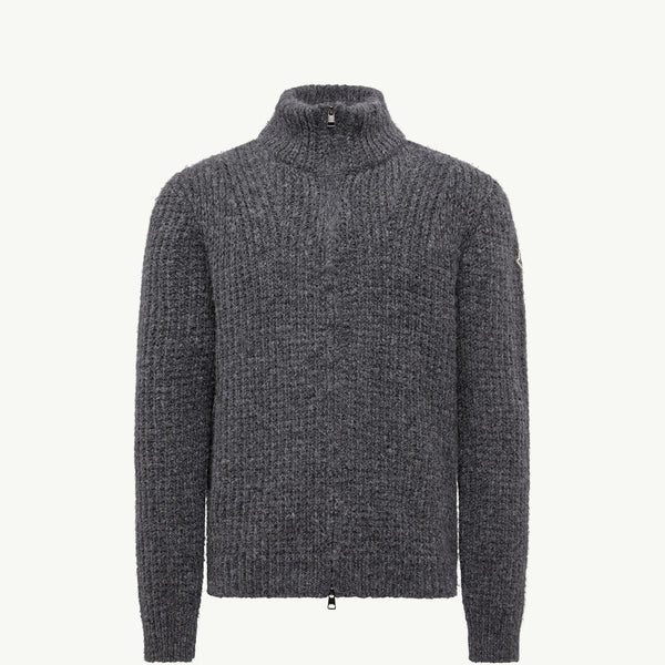 Alpaca & Wool Zip-Up Cardigan