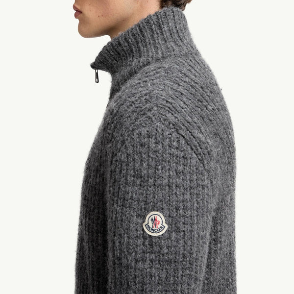 Alpaca & Wool Zip-Up Cardigan