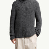 Alpaca & Wool Zip-Up Cardigan