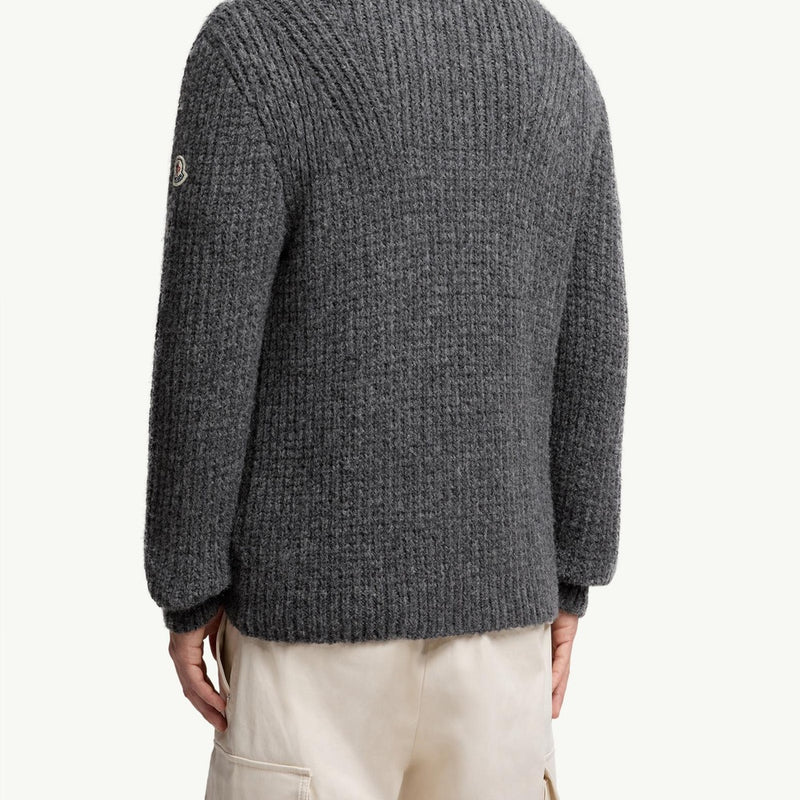 Alpaca & Wool Zip-Up Cardigan