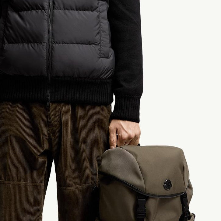 Padded Wool Zip-Up Cardigan