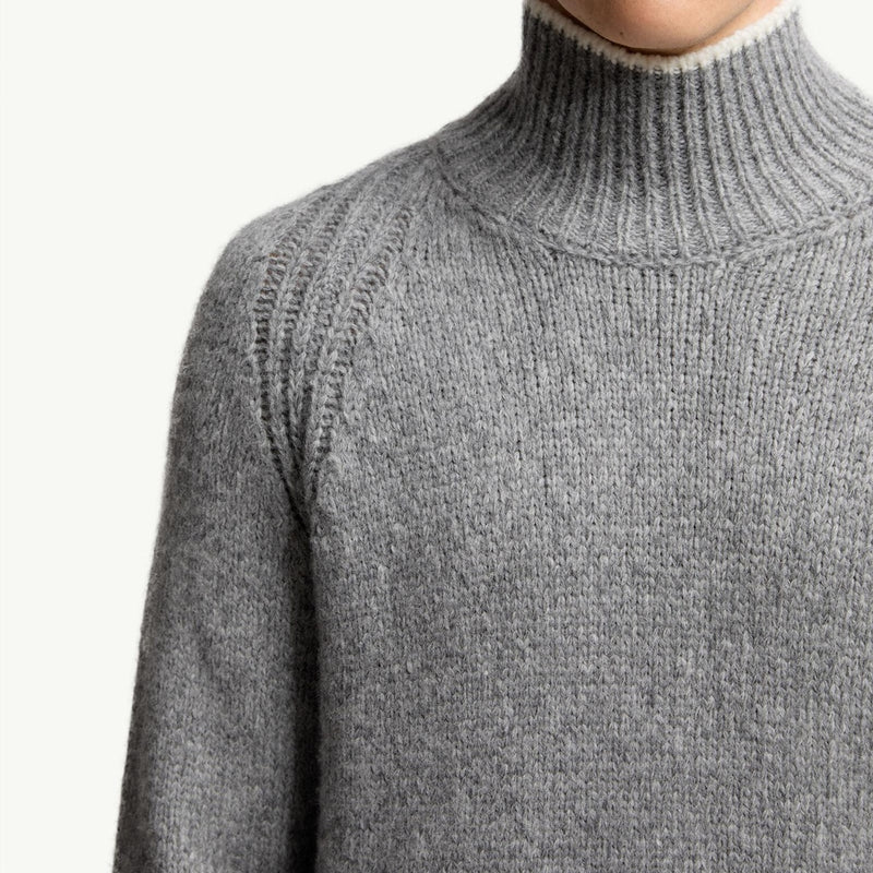 Alpaca & Wool Blend Turtleneck Jumper
