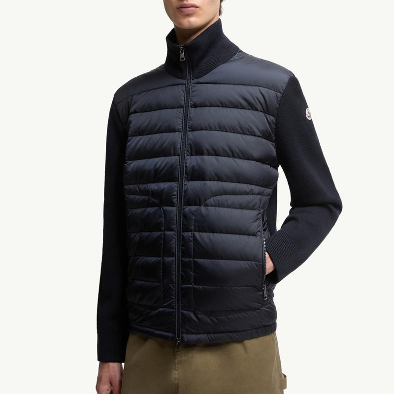 Padded Zip-Up Cardigan