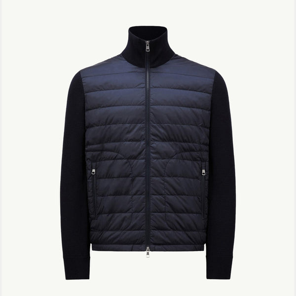 Padded Zip-Up Cardigan