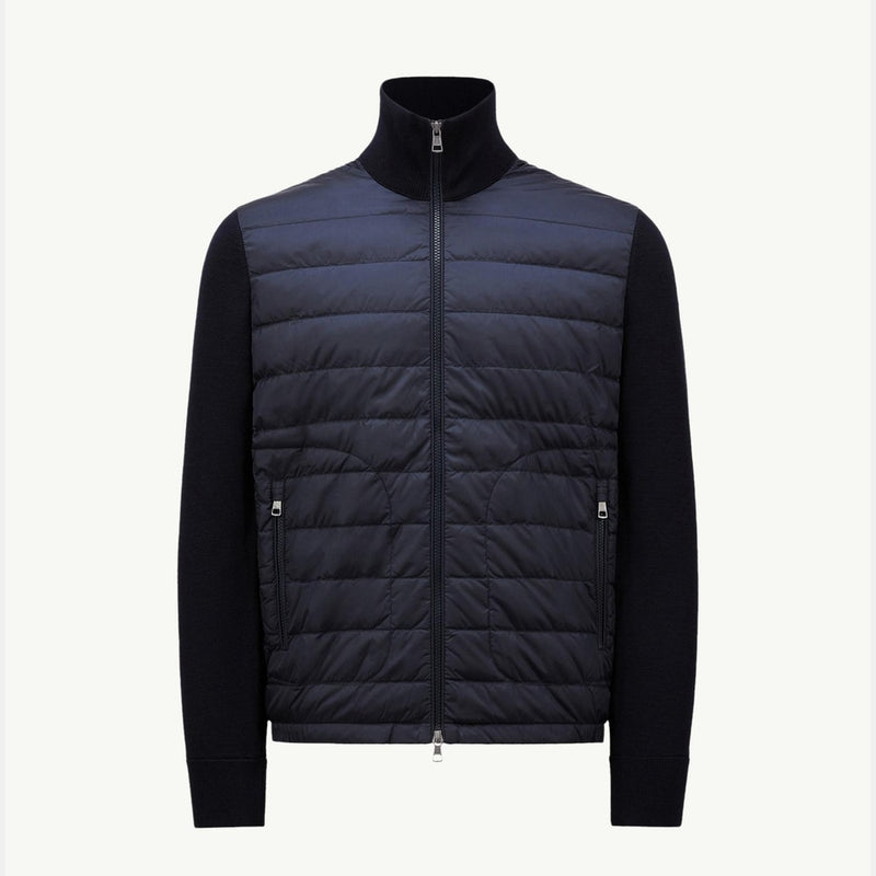 Padded Zip-Up Cardigan