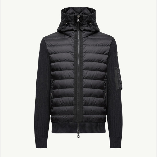 Padded Zip-Up Cardigan