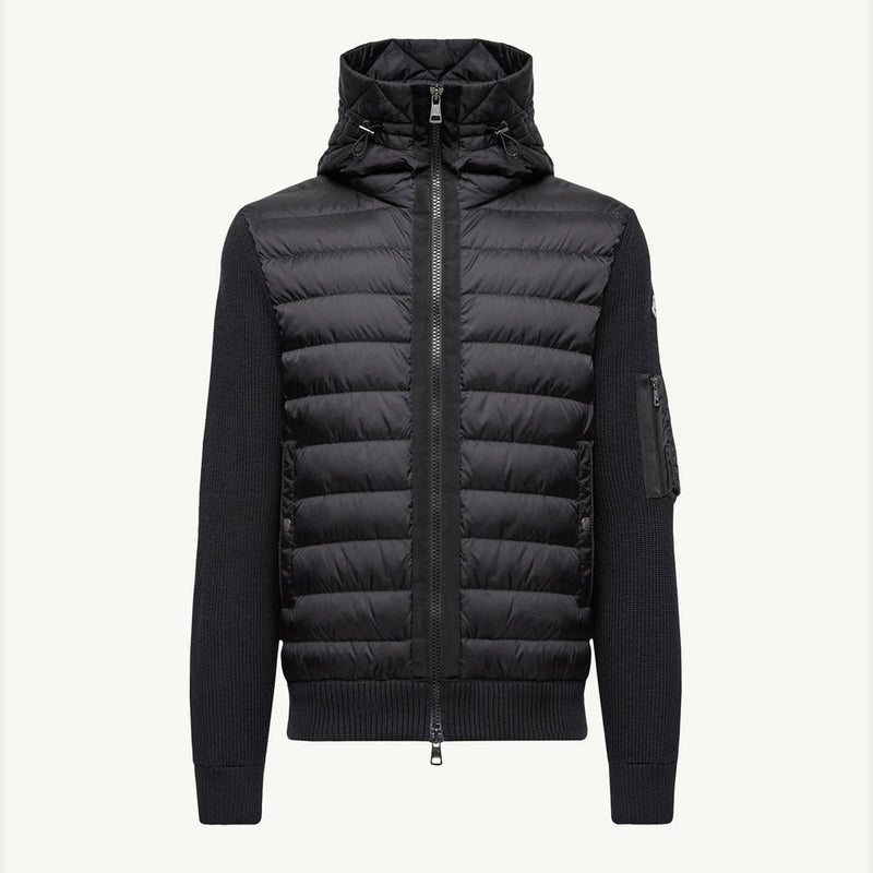 Padded Zip-Up Cardigan