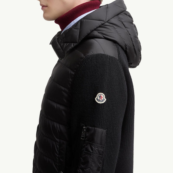 Padded Zip-Up Cardigan