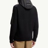 Padded Zip-Up Cardigan