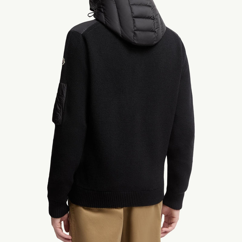 Padded Zip-Up Cardigan