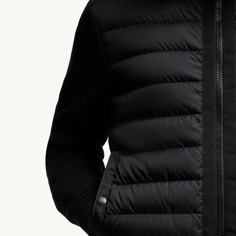 Padded Zip-Up Cardigan