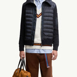 Padded Zip-Up Cardigan