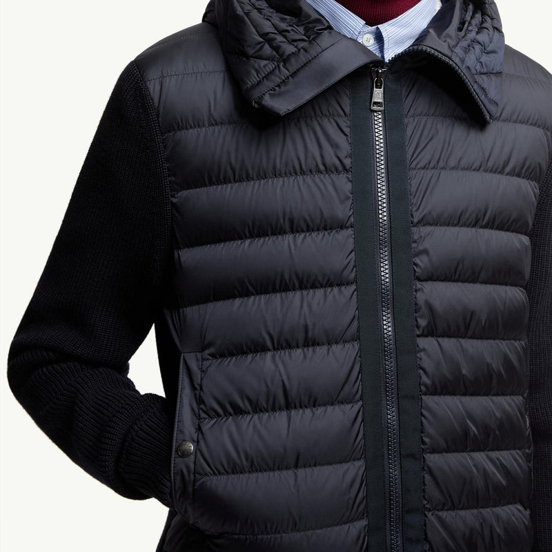 Padded Zip-Up Cardigan