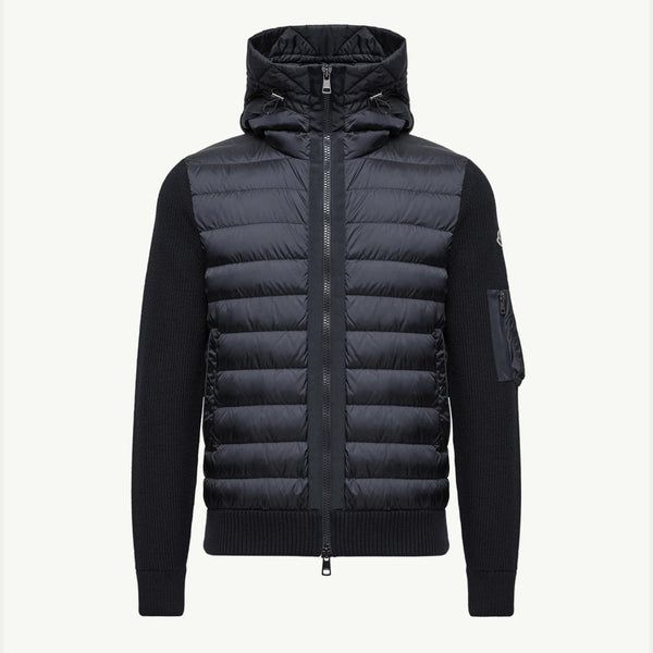 Padded Zip-Up Cardigan