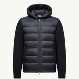 Padded Wool Zip-Up Hoodie