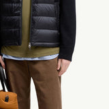 Padded Wool Zip-Up Hoodie