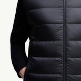 Padded Wool Zip-Up Hoodie