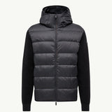 Padded Cotton Zip-Up Hoodie