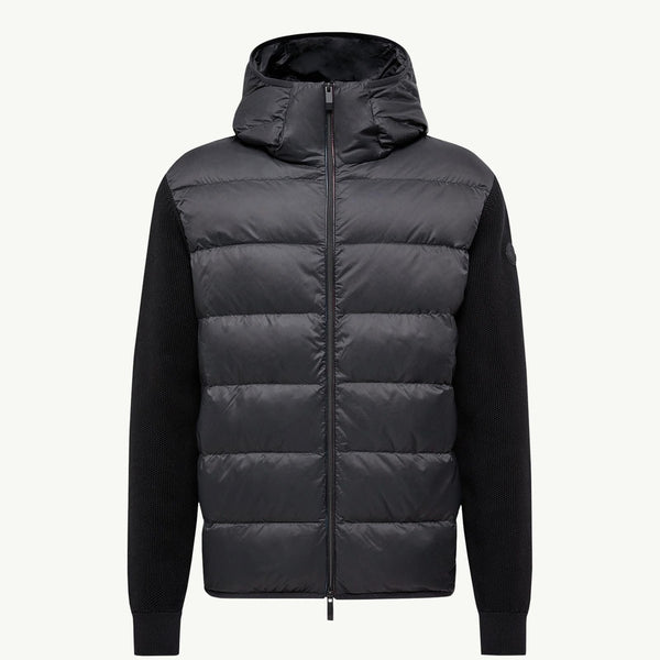 Padded Cotton Zip-Up Hoodie