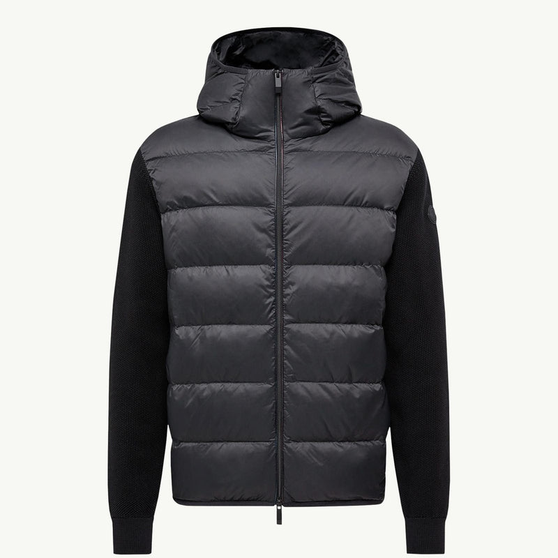 Padded Cotton Zip-Up Hoodie