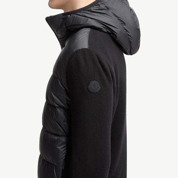 Padded Cotton Zip-Up Hoodie