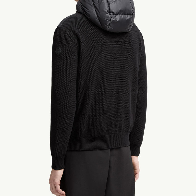 Padded Cotton Zip-Up Hoodie