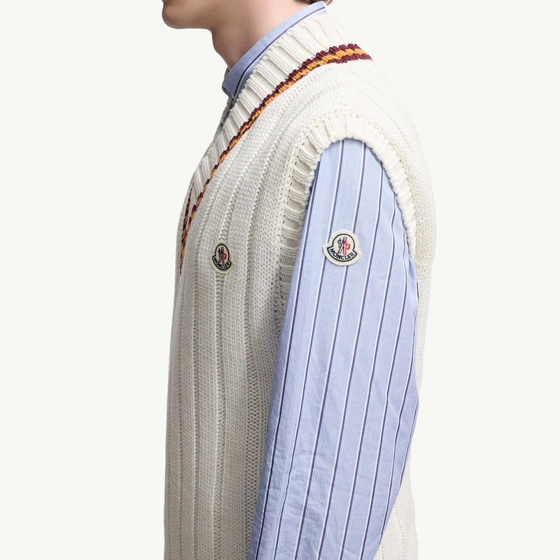 Wool & Cotton V-Neck Gilet