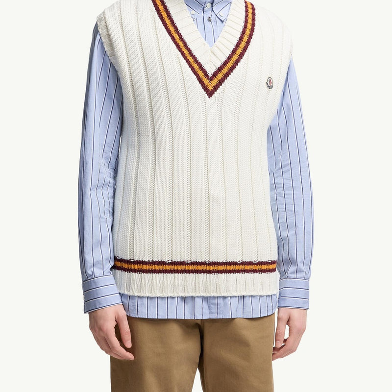 Wool & Cotton V-Neck Gilet