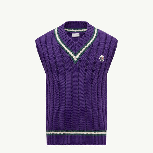 Wool & Cotton V-Neck Gilet