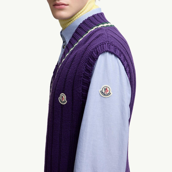 Wool & Cotton V-Neck Gilet