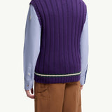 Wool & Cotton V-Neck Gilet