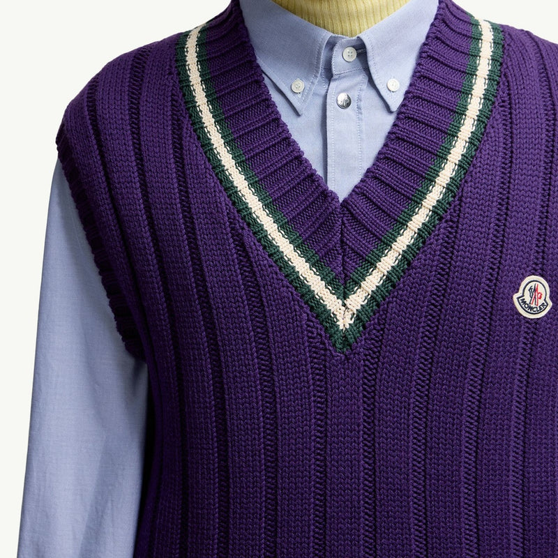 Wool & Cotton V-Neck Gilet