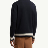 Embroidered Monogram Wool Cardigan