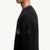 Embroidered Logo Wool Sweater