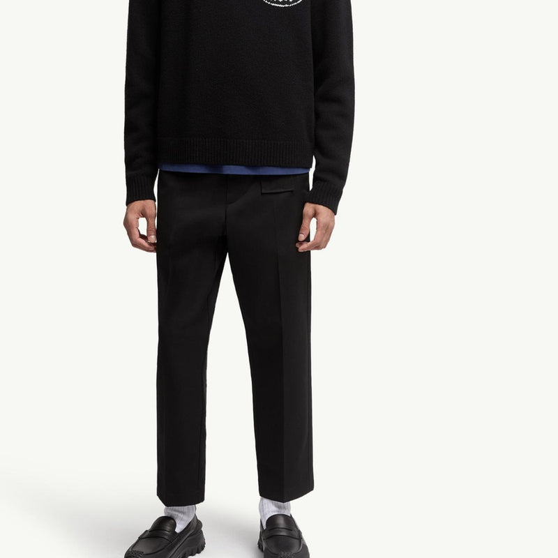 Embroidered Logo Wool Sweater