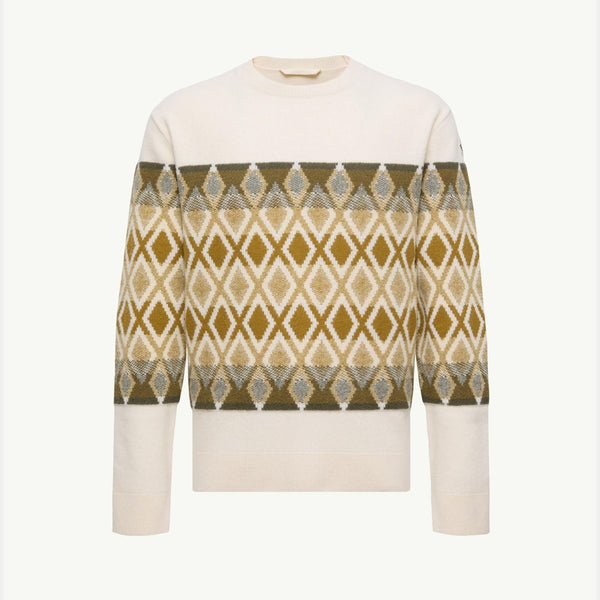 Rhombus Pattern Wool Sweater