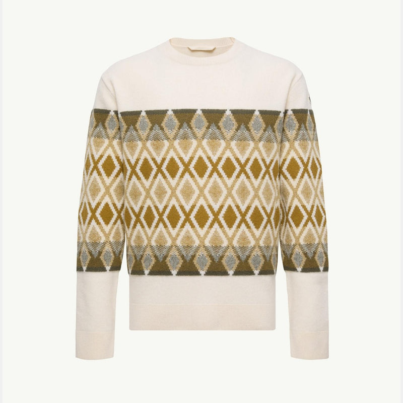 Rhombus Pattern Wool Sweater