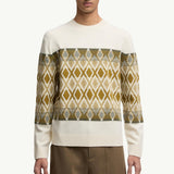 Rhombus Pattern Wool Sweater