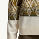 Rhombus Pattern Wool Sweater