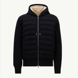 Padded Wool Zip-up hoodie