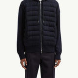 Padded Wool Zip-up hoodie