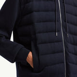 Padded Wool Zip-up hoodie