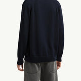 Embroidered Bi-Colour Logo Cotton Jumper