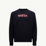 Embroidered Bi-Colour Logo Cotton Jumper