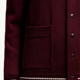 Embroidered Monogram Wool Cardigan