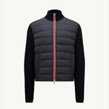 Padded Cotton Zip-Up Cardigan