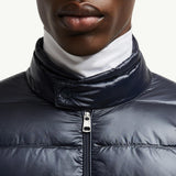 Padded Wool Zip-Up Cardigan