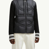 Logo-Quilted Padded Cotton Zip-Up Hoodie