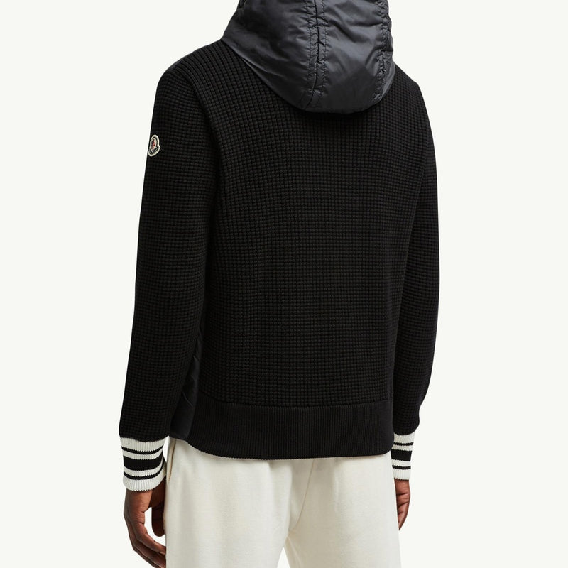 Logo-Quilted Padded Cotton Zip-Up Hoodie