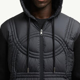 Logo-Quilted Padded Cotton Zip-Up Hoodie